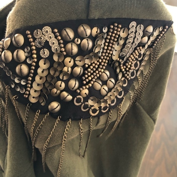 NWT TORRID | Military Olive Green Embellished‎ Jacket 14/16 100% Cotton utility - Picture 6 of 10